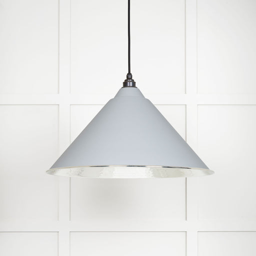 From The Anvil Hammered Nickel Hockley Pendant Light