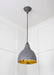 From The Anvil Smooth Brass Brindley Pendant Light