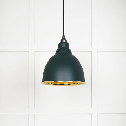 From The Anvil Smooth Brass Brindley Pendant Light