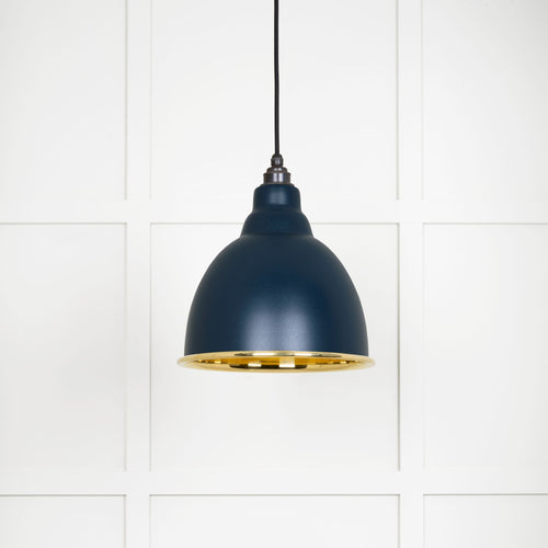 From The Anvil Smooth Brass Brindley Pendant Light