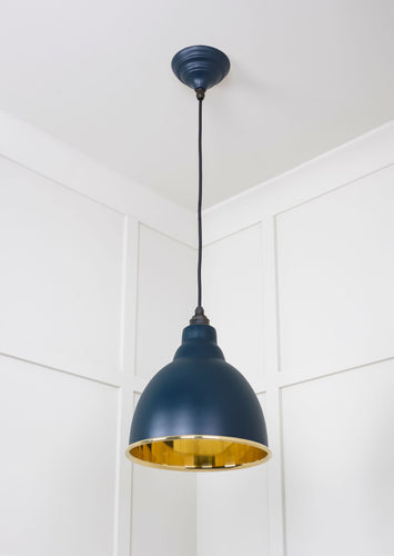 From The Anvil Smooth Brass Brindley Pendant Light