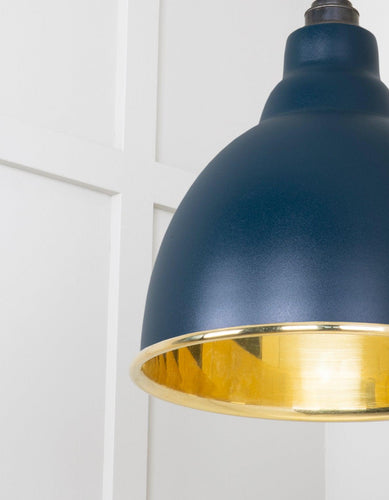 From The Anvil Smooth Brass Brindley Pendant Light