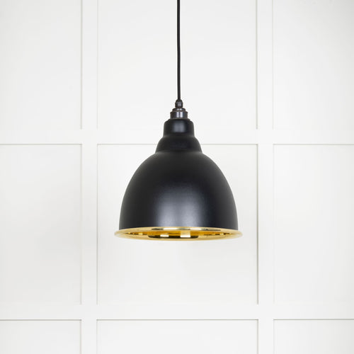 From The Anvil Smooth Brass Brindley Pendant Light