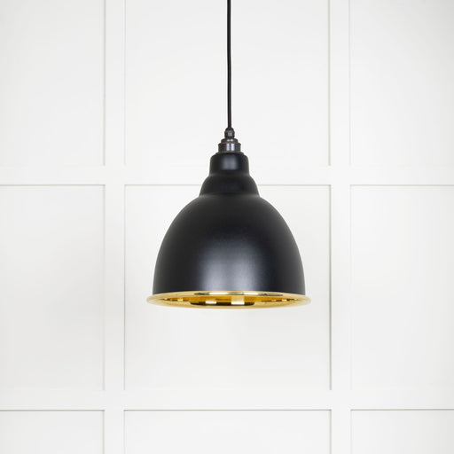From The Anvil Smooth Brass Brindley Pendant Light