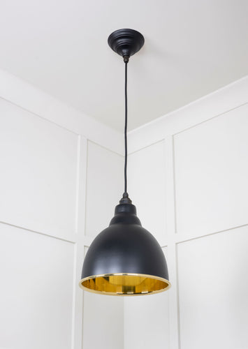 From The Anvil Smooth Brass Brindley Pendant Light