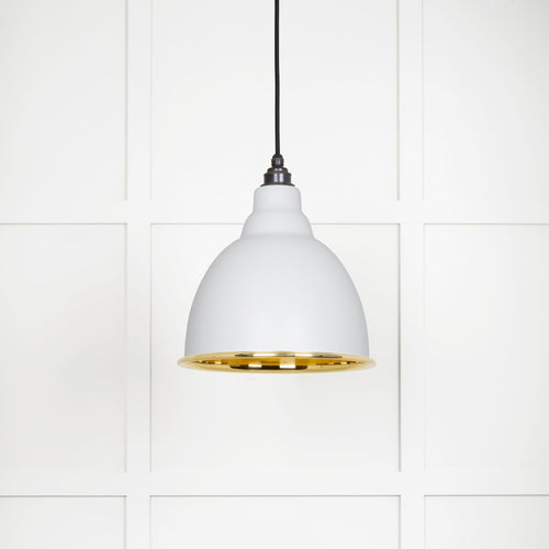 From The Anvil Smooth Brass Brindley Pendant Light