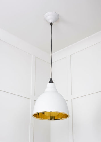 From The Anvil Smooth Brass Brindley Pendant Light