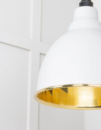 From The Anvil Smooth Brass Brindley Pendant Light
