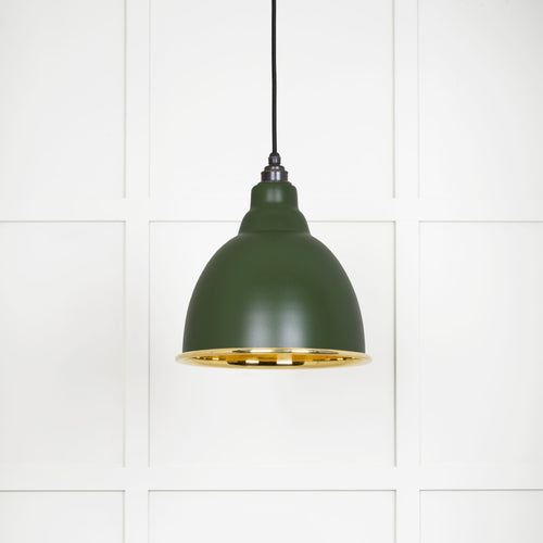 From The Anvil Smooth Brass Brindley Pendant Light
