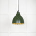 From The Anvil Smooth Brass Brindley Pendant Light