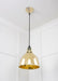 From The Anvil Smooth Brass Brindley Pendant Light