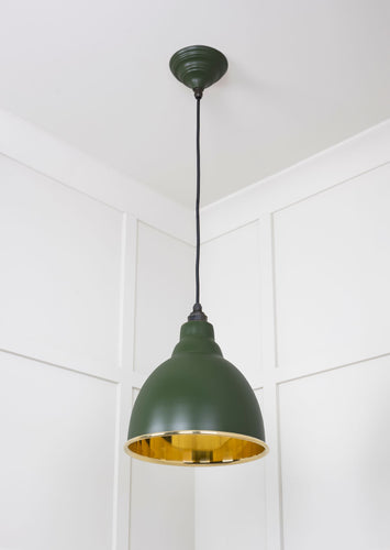 From The Anvil Smooth Brass Brindley Pendant Light