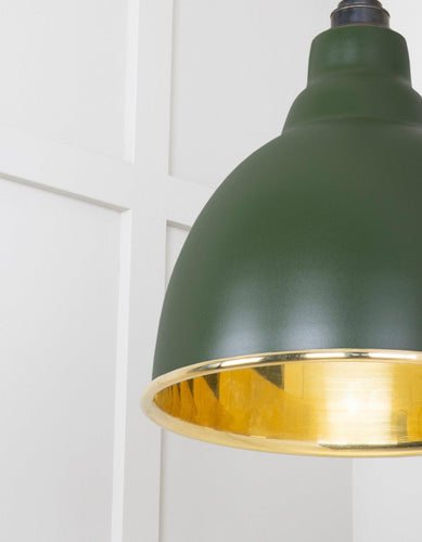 From The Anvil Smooth Brass Brindley Pendant Light