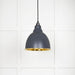 From The Anvil Smooth Brass Brindley Pendant Light