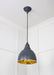 From The Anvil Smooth Brass Brindley Pendant Light