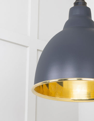 From The Anvil Smooth Brass Brindley Pendant Light