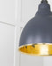 From The Anvil Smooth Brass Brindley Pendant Light