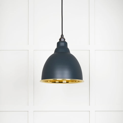 From The Anvil Smooth Brass Brindley Pendant Light