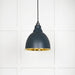 From The Anvil Smooth Brass Brindley Pendant Light