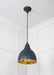 From The Anvil Smooth Brass Brindley Pendant Light