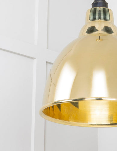 From The Anvil Smooth Brass Brindley Pendant Light