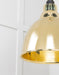 From The Anvil Smooth Brass Brindley Pendant Light