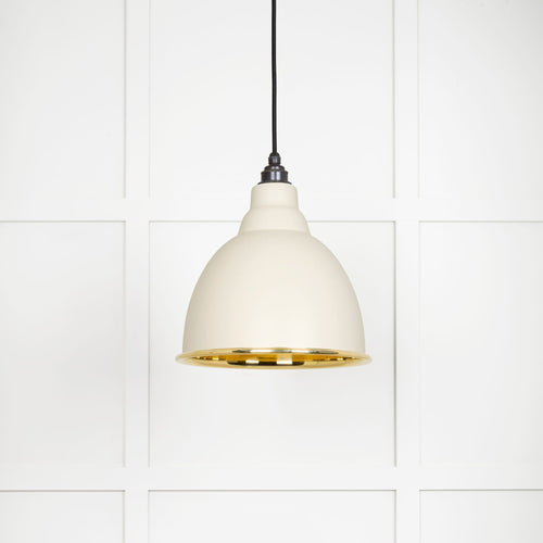 From The Anvil Smooth Brass Brindley Pendant Light