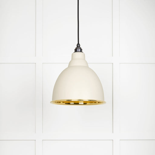 From The Anvil Smooth Brass Brindley Pendant Light