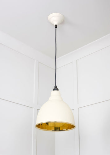 From The Anvil Smooth Brass Brindley Pendant Light