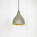 From The Anvil Smooth Brass Brindley Pendant Light