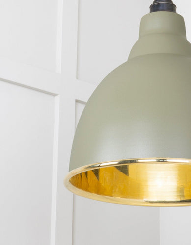 From The Anvil Smooth Brass Brindley Pendant Light