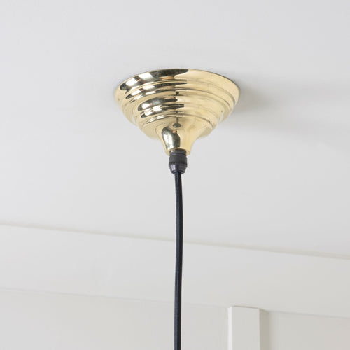 From The Anvil Smooth Brass Brindley Pendant Light