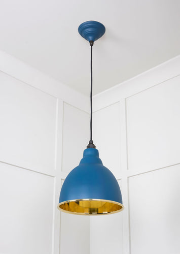 From The Anvil Smooth Brass Brindley Pendant Light
