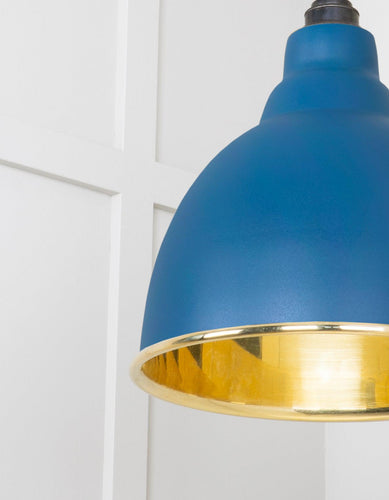 From The Anvil Smooth Brass Brindley Pendant Light