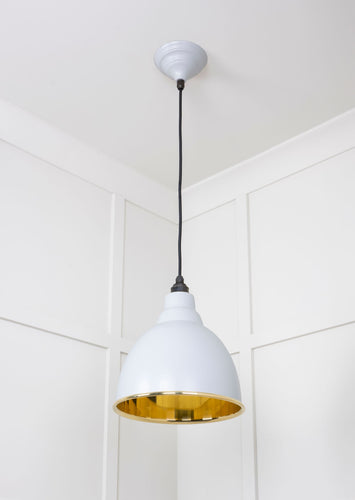 From The Anvil Smooth Brass Brindley Pendant Light