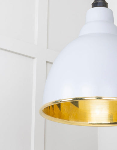 From The Anvil Smooth Brass Brindley Pendant Light