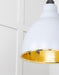 From The Anvil Smooth Brass Brindley Pendant Light