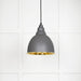 From The Anvil Smooth Brass Brindley Pendant Light