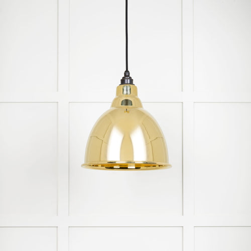 From The Anvil Smooth Brass Brindley Pendant Light