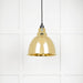 From The Anvil Smooth Brass Brindley Pendant Light