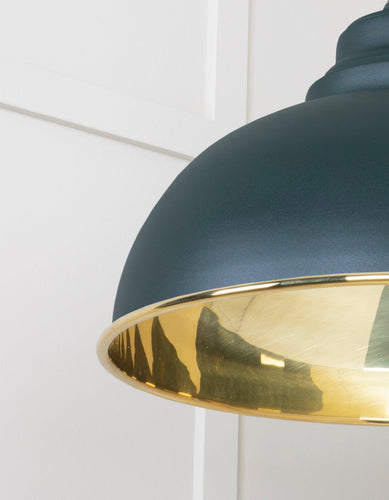 From The Anvil Smooth Brass Harborne Pendant Light