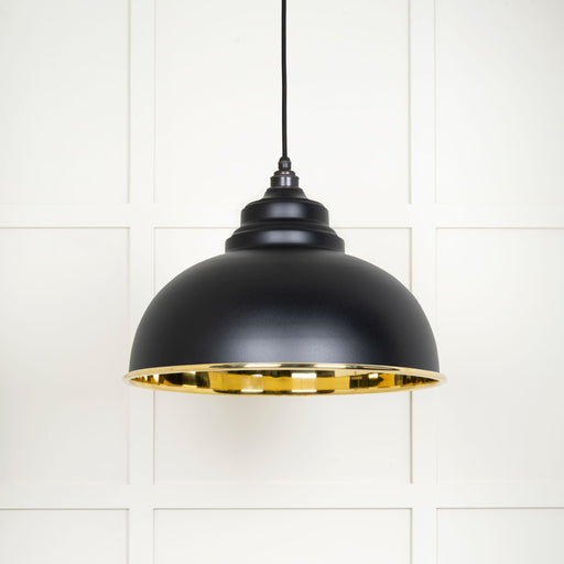 From The Anvil Smooth Brass Harborne Pendant Light