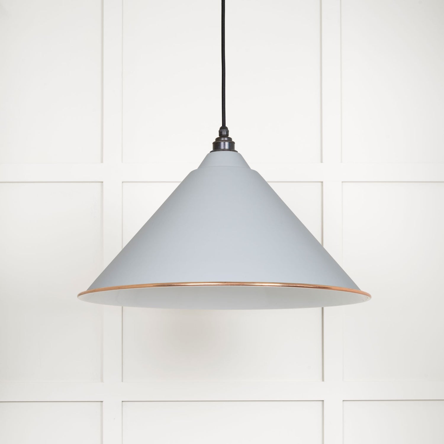 From The Anvil White Gloss Hockley Pendant Light — Inspyer Lighting