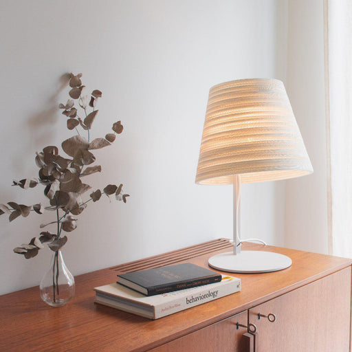 Graypants Scraplight Tilt White Table Lamp