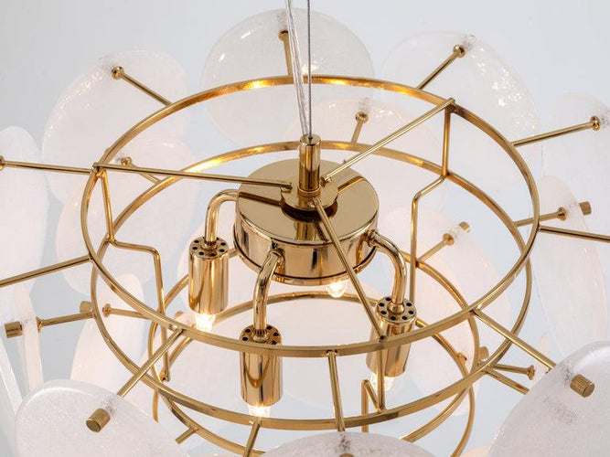 Houseof White Glass Disk Pendant Light Inspyer Lighting