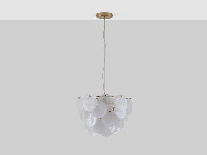Houseof White Glass Disk Pendant Light Inspyer Lighting
