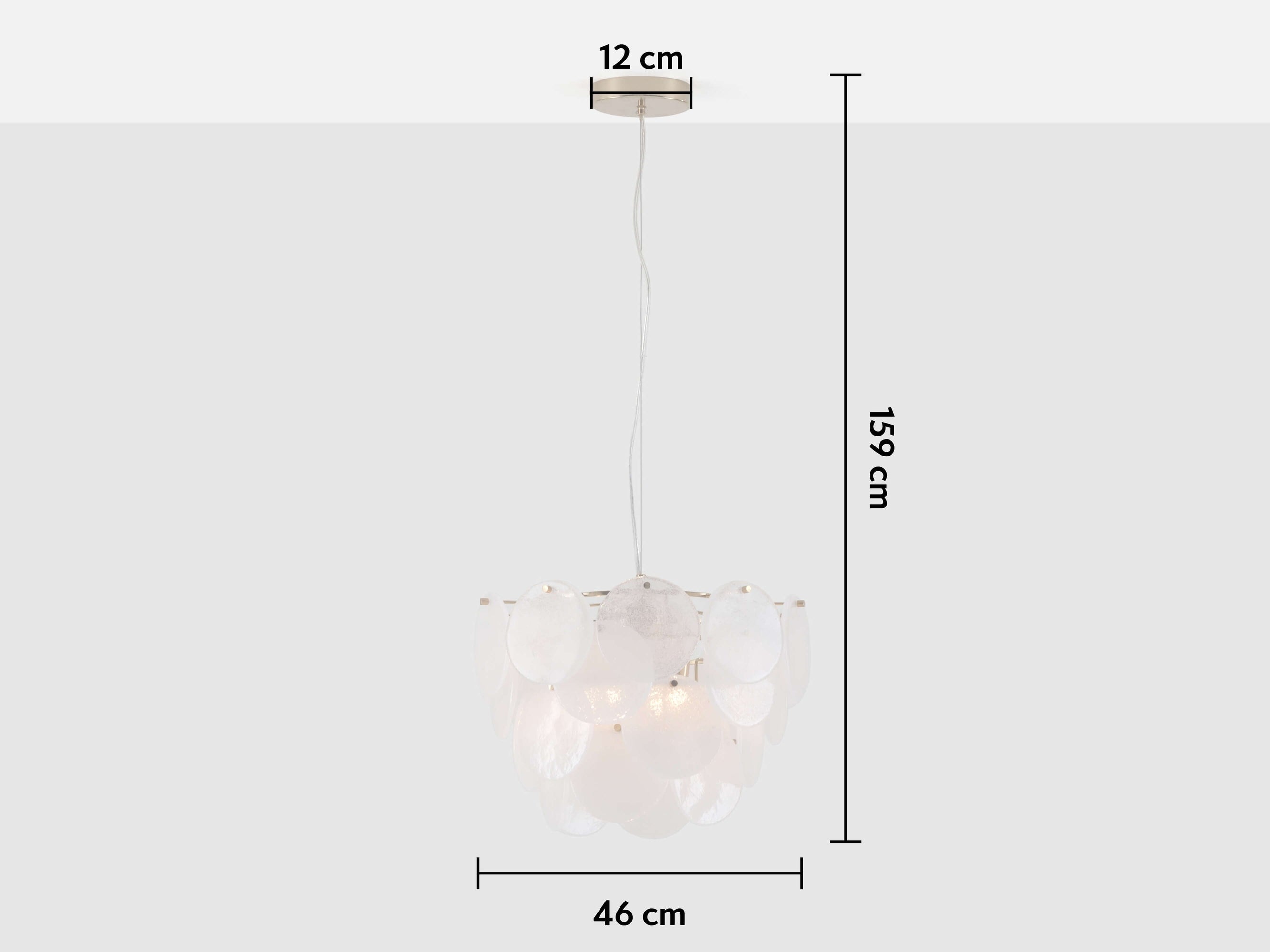 Houseof White Glass Disk Pendant Light Inspyer Lighting