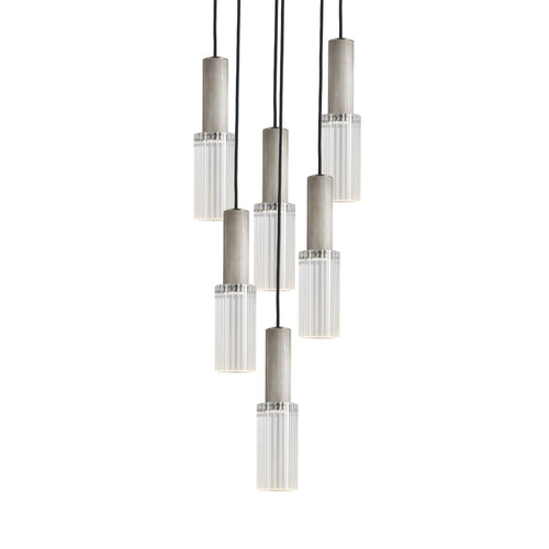 J. Adams & Co Flume 6 Drop Pendant Light Cluster
