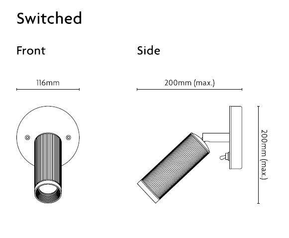J. Adams & Co Spot Wall Light