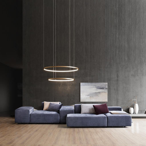 Jacco Maris Brass-O Suspension Lamp Circle